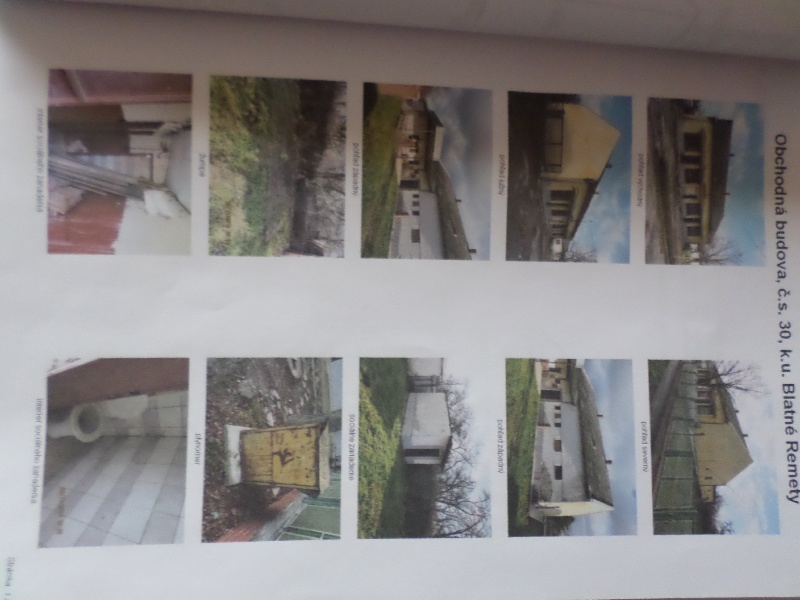 DRAŽBA 07.02.2017 o 11.00 hod., obchodná budova Blatné Remety, okres Sobrance